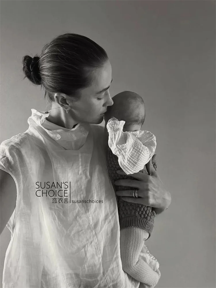 Susan Faion High Ne ort Sve Lin transparent irt Sli Simple Polyvalent Couleur blanche Blo Commute Sle Femme...