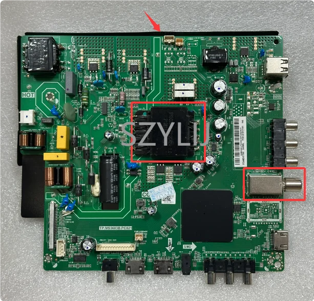 TP.MS3683B.PC821 Three in one 4K TV motherboard testing with many different