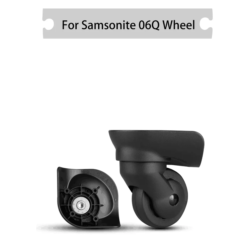 

For Samsonite 06Q Universal Wheel Black Replacement Suitcase Rotating Shock Absorbing Silent Smooth Wheel Accessories Wheels