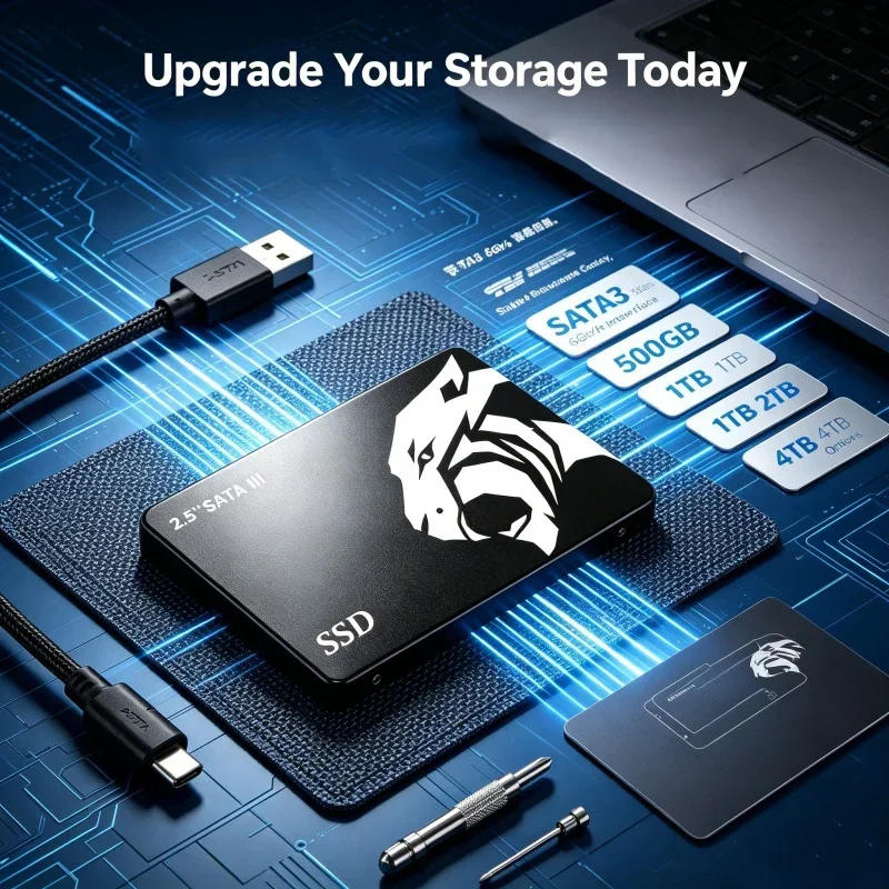 2.5 Inch SSD Internal Solid State Drive High Speed 500GB 1TB 2TB 4TB Shock Resistant Gaming SSD for Desktop Laptop PC