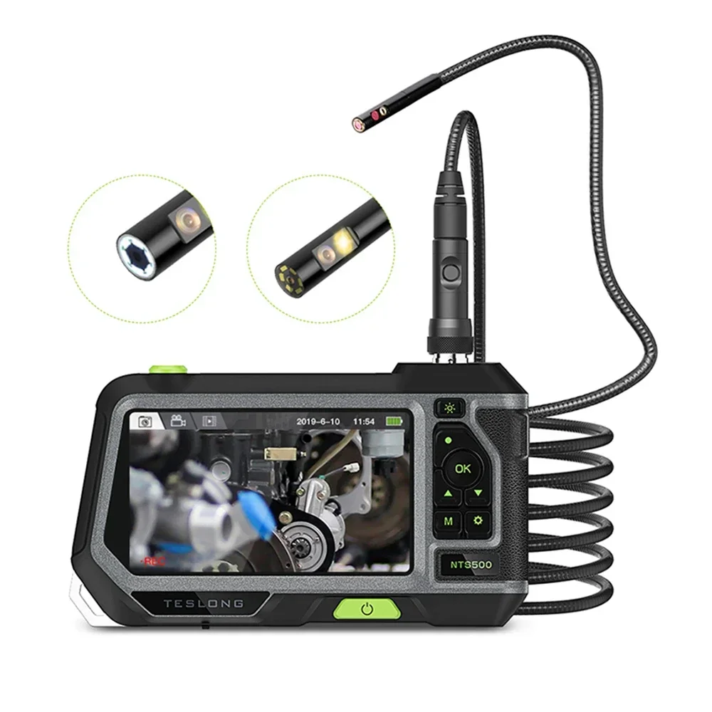 Multiple Optional Lens 5 Inch LCD HD Display For Car Repairing Industrial Borescope Pipe Sewer Inspection Camera