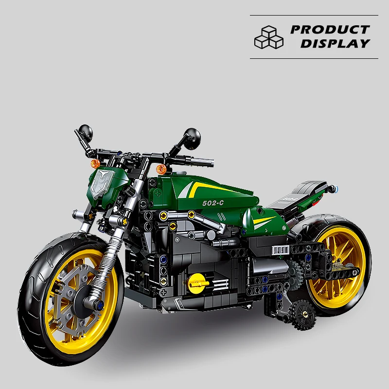 

City 502 C Motorcycle Model MOC Building Blocks RC CAR Motorbike Vehicle Bricks Desktop Decoration Children Kids Toys For Gifts