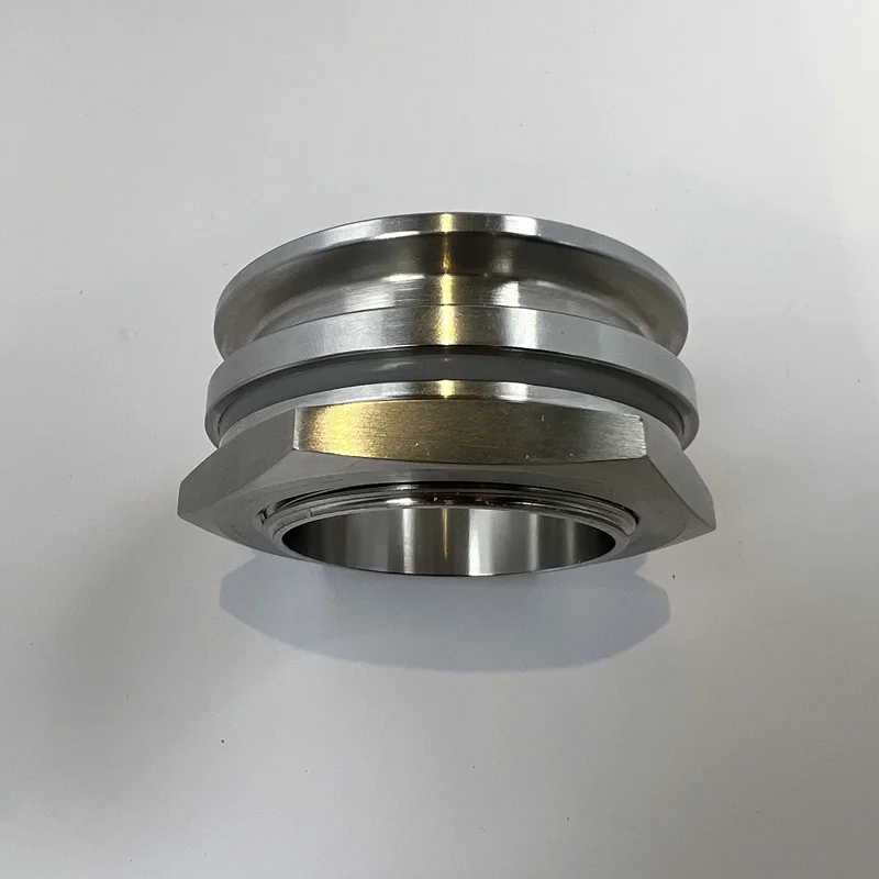 

HOOLOOTri-clamp Adapter 2" (51mm)OD64 * 1.5"(DN40) 47mm External Thread With Silicone Gasket Or Nut Stainless Steel 304 Sanitary