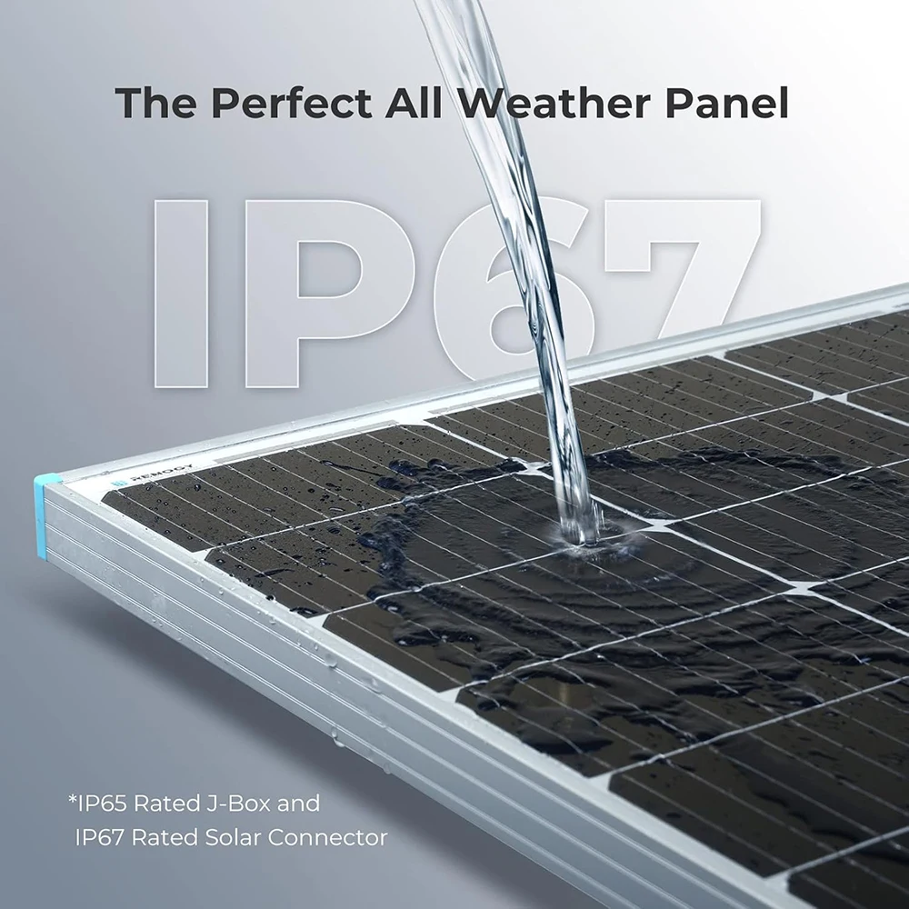 WUZECK Rigid Solar Panel Power Battery 50W Solar Module 100W Solar Charger 120W Glass Solar Cell 150W Outdoor Generator Home