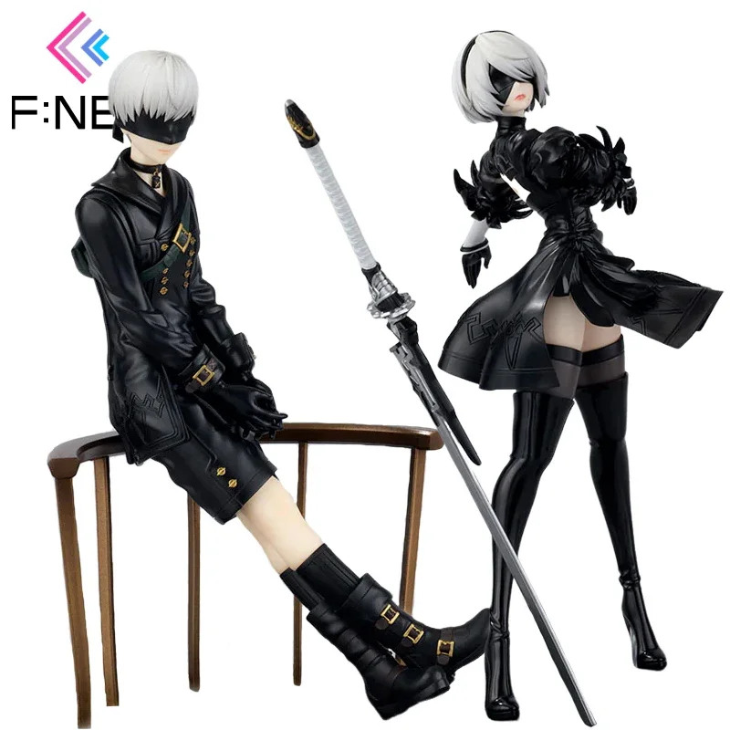 

NieR:Automata Ver1.1a Original F:NEX YoRHa No. 2 Type B YoRHa No. 9 Type S Anime Figure Collectible Model Ornament Toy Gifts