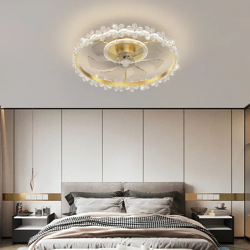 Lampada da soffitto per camera da letto Ventilatore Moderno e minimalista Ristorante per bambini Master Light Lusso integrato