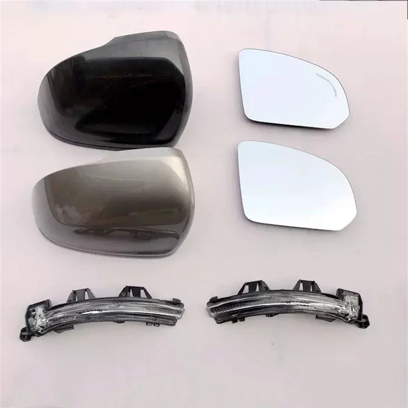 Auto Rear Heated Blind Spot Warning Mirror Glass Cover Turn Signal Light for Volvo XC40 2020 2021 2022