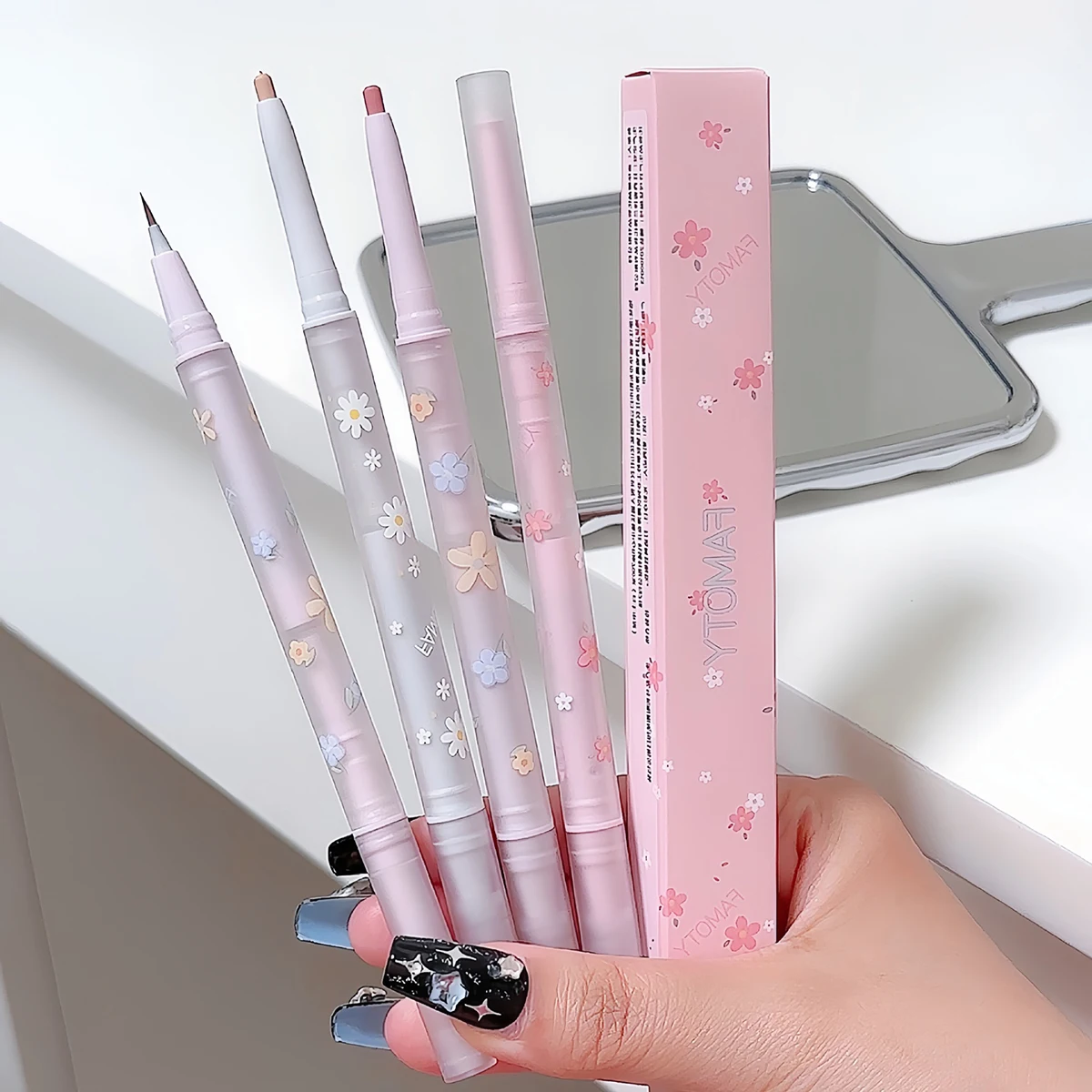 2-in-1 Eyeliner Pencil Cream Touch Silkworm Pen Eye Shadow Super Fine Shiny 3d Appearance Color Eyeliner Pencil Eye Cosmetics