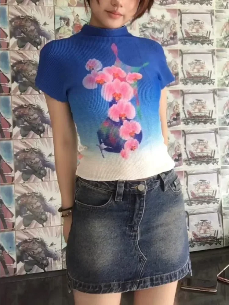 

Women Shoujo Harajuku Kawaii Crop Top Coquette 2000s T-Shirt Short Sleeve Tees Gyaru Japanese Y 2 k Coconut Girl 2000s