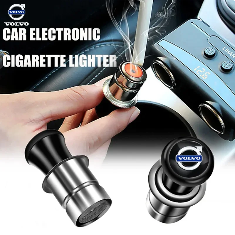 لفولفو RDESIGN XC60 XC90 S60 S80 S60L V40 V60 12 فولت العالمي سيارة ولاعة السجائر المحمولة الجبهة ولاعة السجائر ملحق