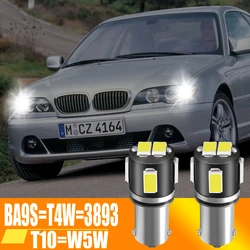 2PCS BA9S H5W Super Bright 12V Car Led Light T10 5w5 Light Bulbs T4W LED Instrument Side Marker 168 Interior Light Reading Lamp