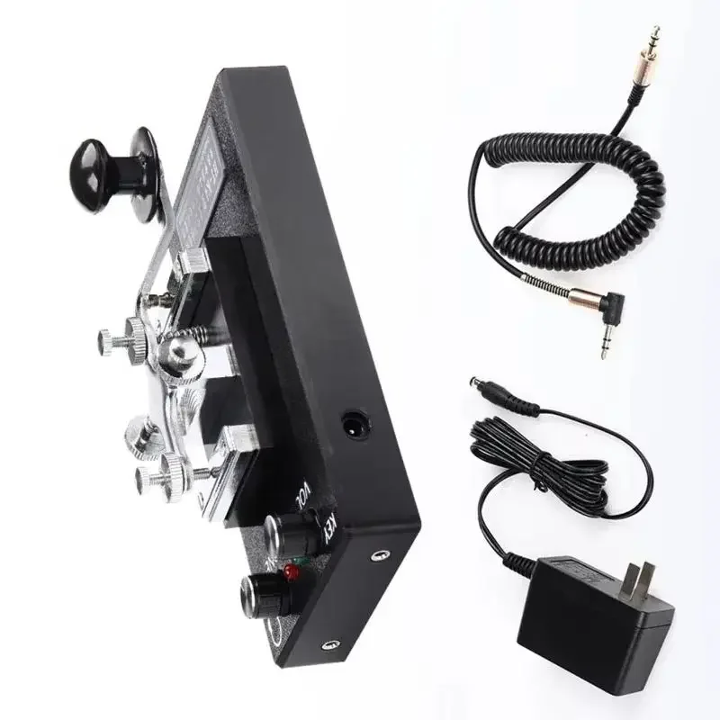 HT-K4 Heavy-Duty CW Manual Telegraph Key Morse Code Practice Key with Adjustable Tone