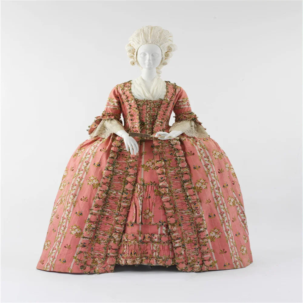 1770s Robe a la francaise Medieval Victorian Renaissance Royal Court Baroque Rococo  Dress Marie Antoinette Ball Gown