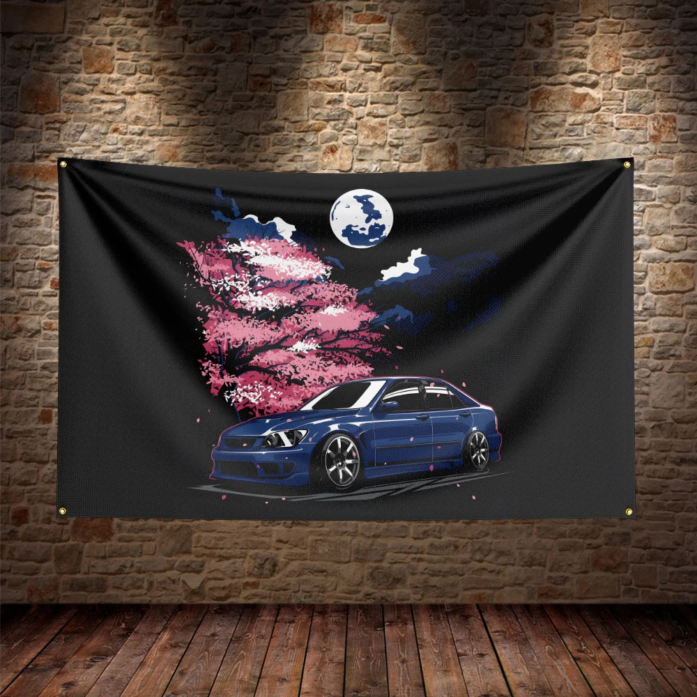 3x5 Ft JDM Racing Car Flag Polyester Printed Car Flags