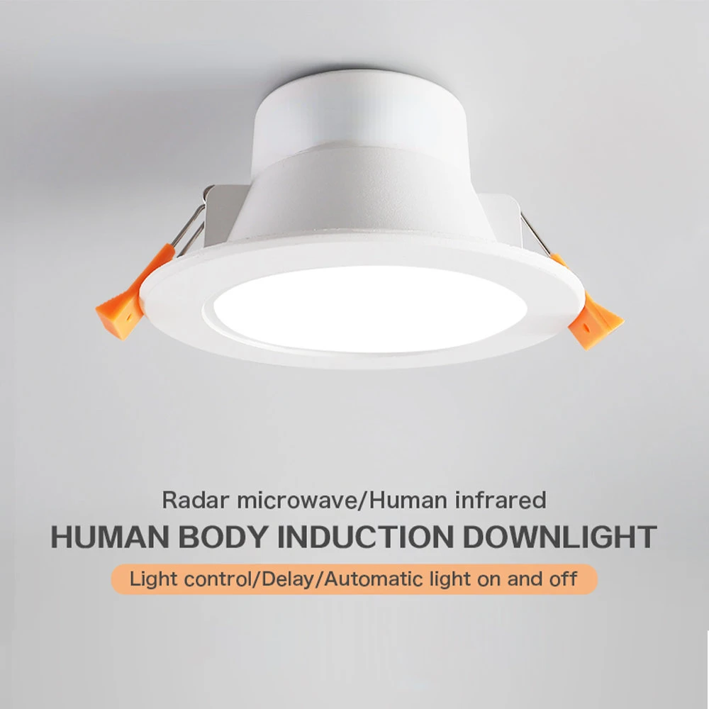Downlight Recessed 5W 10W LED Downlight Human Sensor Night Light for Kitchen Hotel Corridor Indoor Lights