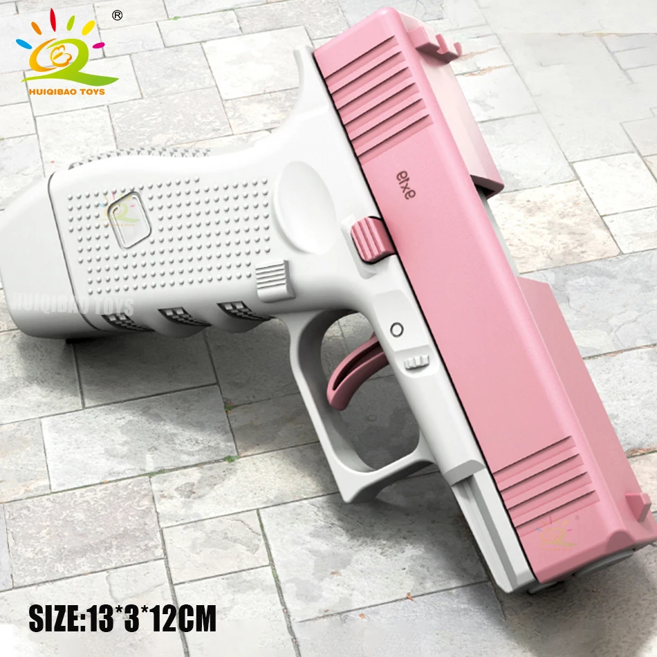 HUIQIBAO Children Manual Water Gun Portable Summer Beach Outdoor Shooting Pistol Fight Fantasy Toys for Boys Kids Game Adults