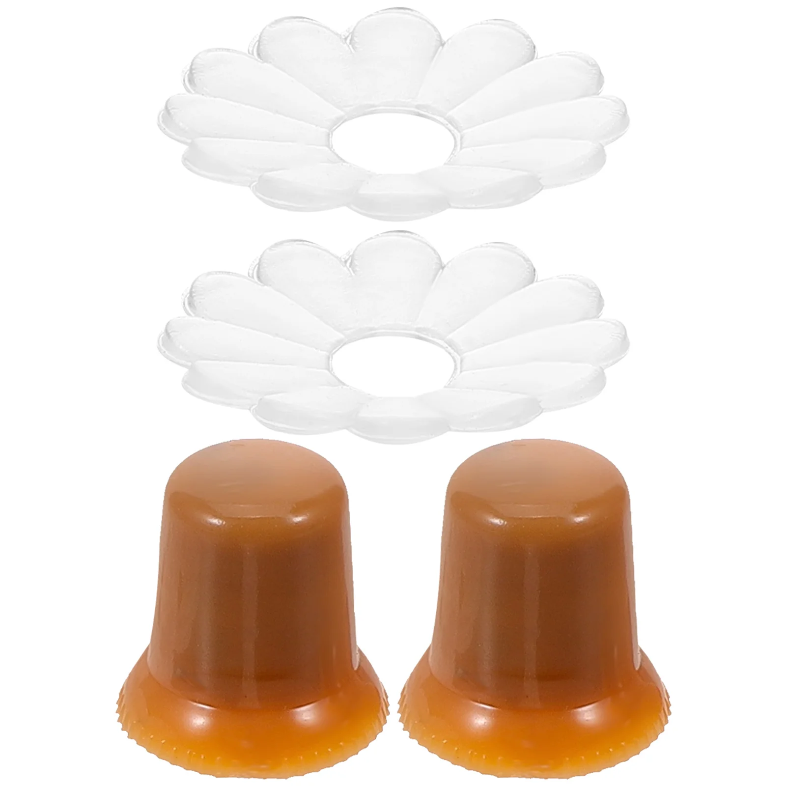 2セット プラスチック傘先端キャップ交換部品 日雨修理チップ 耐摩耗性 軽量 耐久性 ポールカバーエンド