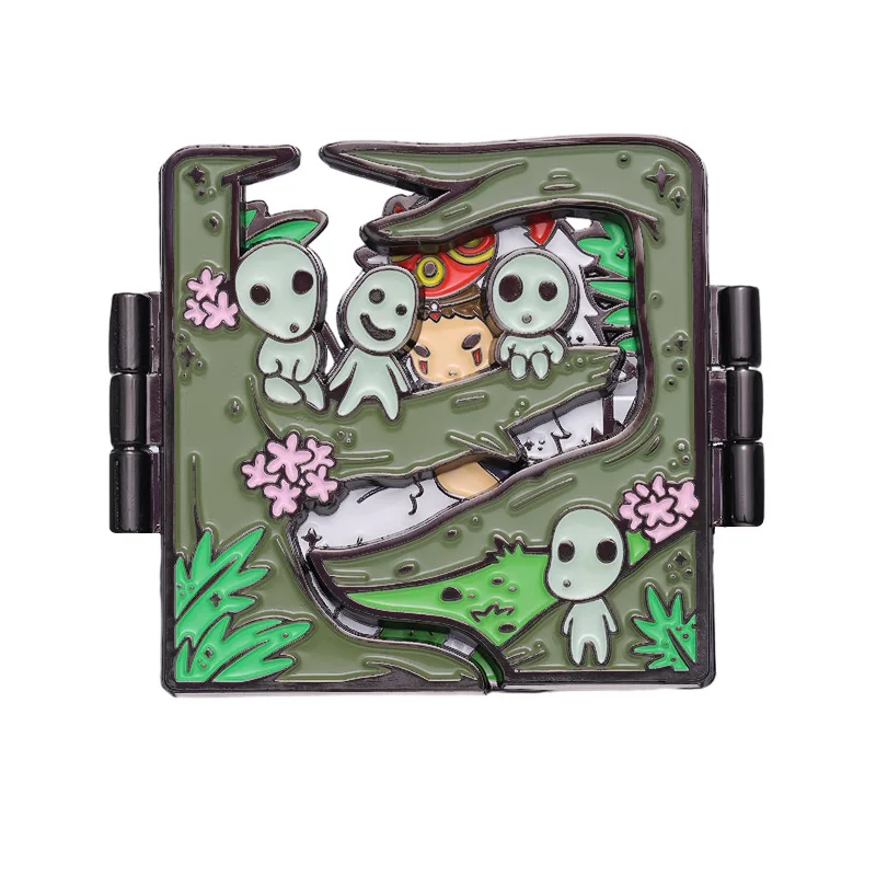 Anime Character Enamel Pin Brooch Foldable Lapel Pin Gifts