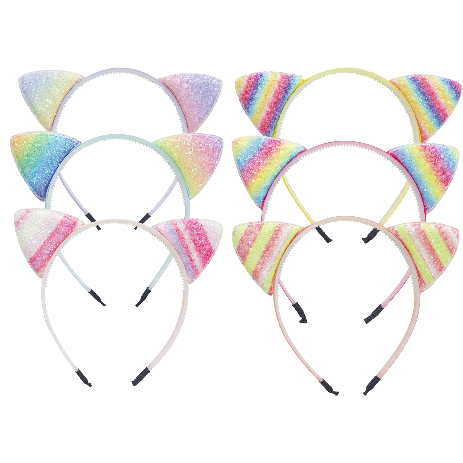 1PC Cat Ear Headbands Girls Party Hairbands Cute Glitter Cat Ear Hairband Fashion Kids Hair Accessories