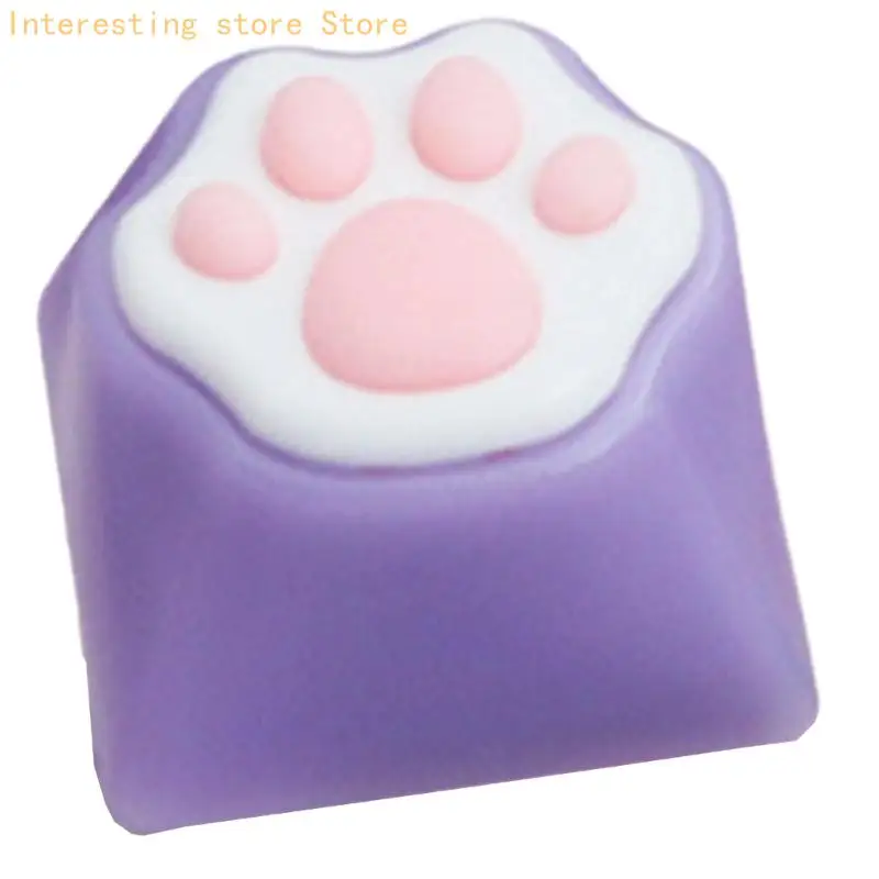 Personality Customizeds ABS Silikon CatPaw Pad Tastaturen Tastenkappe für Schalter 55KC – Detail 8