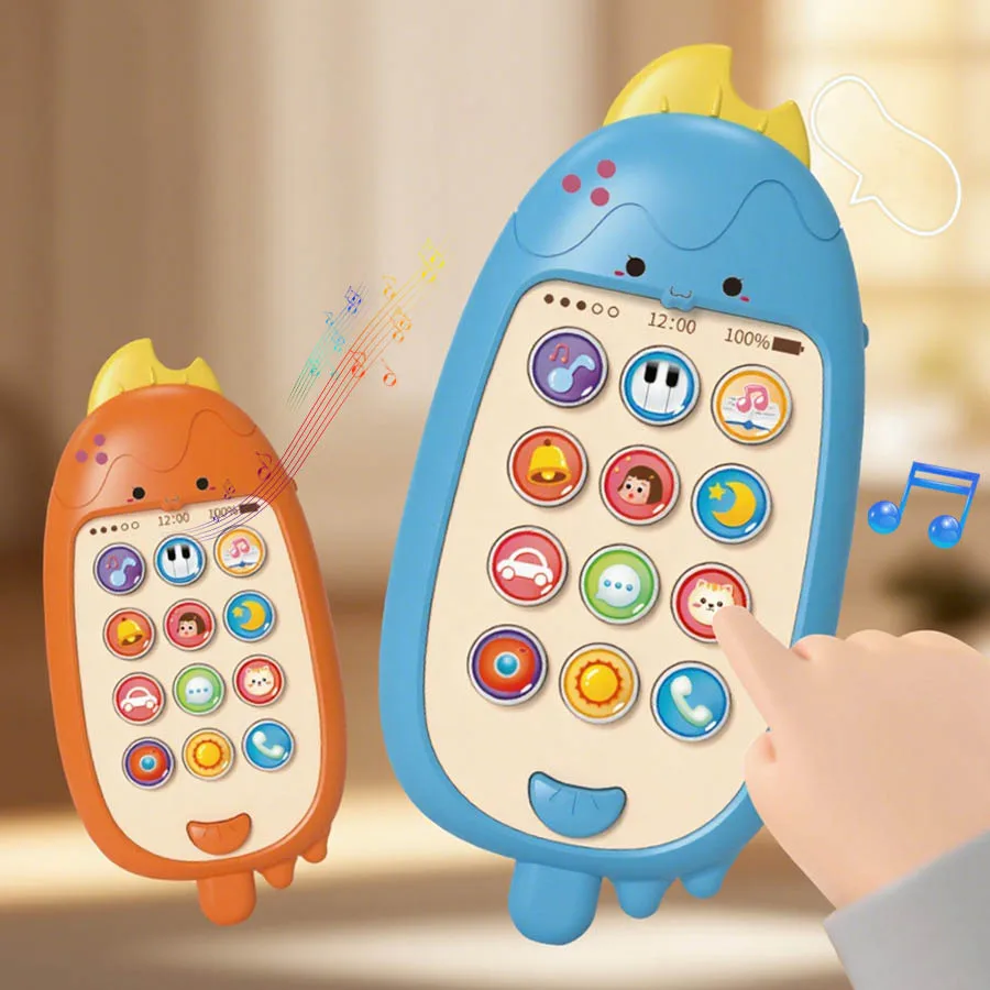 Jouets de téléphone portable pour enfants, multifonctionnel, éducation précoce, histoire musicale, apprentissage de la crème glacée, téléphone portable, Puzzle pour bébé, jouet cadeau