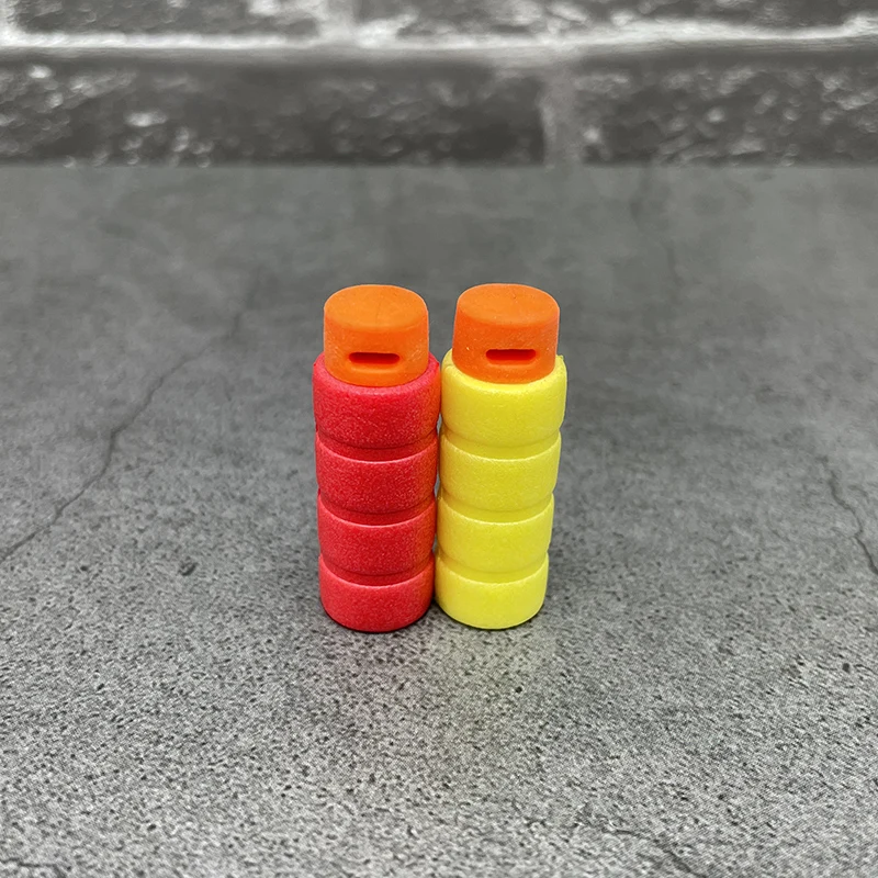 3.7cm MK Short Soft Bullet EVA Foam Soft Bullet Gun Slub Performance CS Game Toy Accessories Half Length for Nerf Blaster