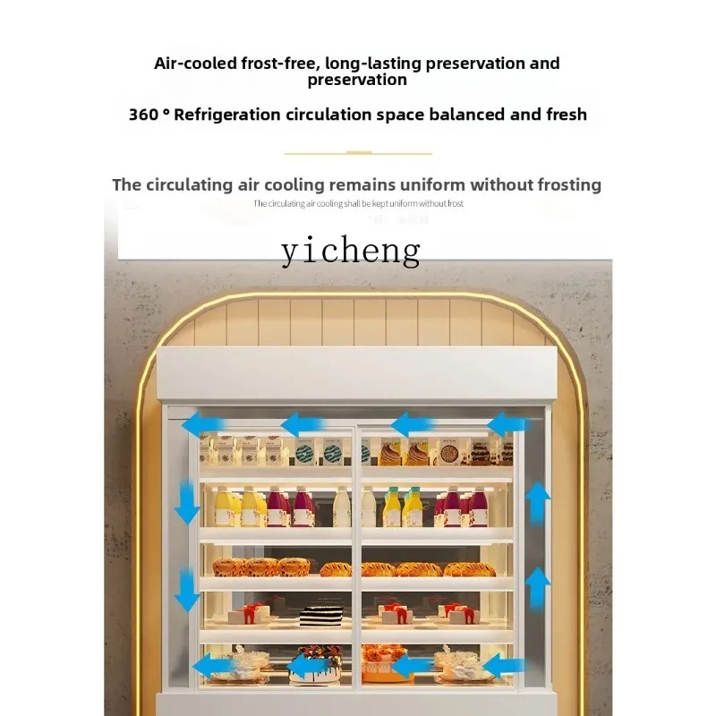 GZ-26  Vertical West Point Cabinet Dessert Fresh-keeping Cabinet Fruit Freezer Beverage Glass Refrigerated Display Cabinet