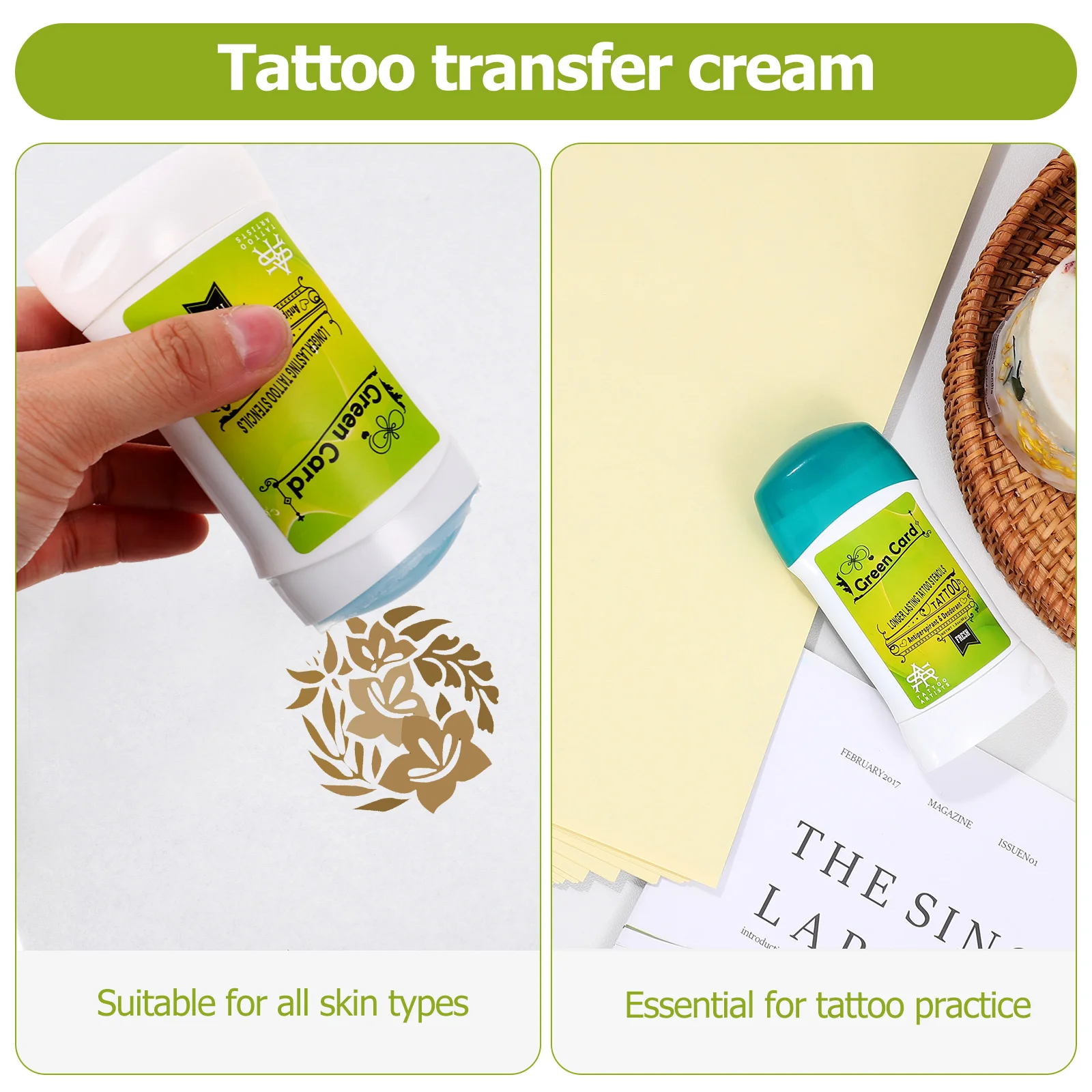 Accesorios de jabón para transferencia de tatuajes, solución de Gel para la piel, suministros de crema, plantilla de pasta para tatuaje