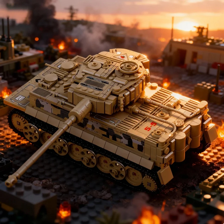 

Креативная сборная модель тяжелого меха-танка, конструктор высокой сложности для взрослых, коллекционный предмет для демонстрации, подарок на день рождения