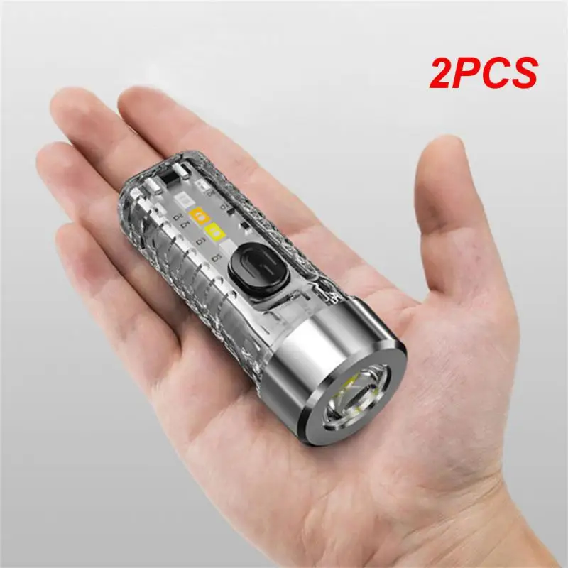 2PCS Super Bright 50W LED Flashlight Rechargeable Flashlight With Side Light Strong Magnets Lighting 1000m Mini Multifunction