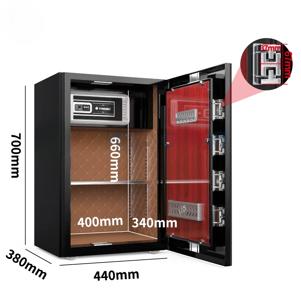 

Black Home/Hotel Smart Safe Box Vault Door