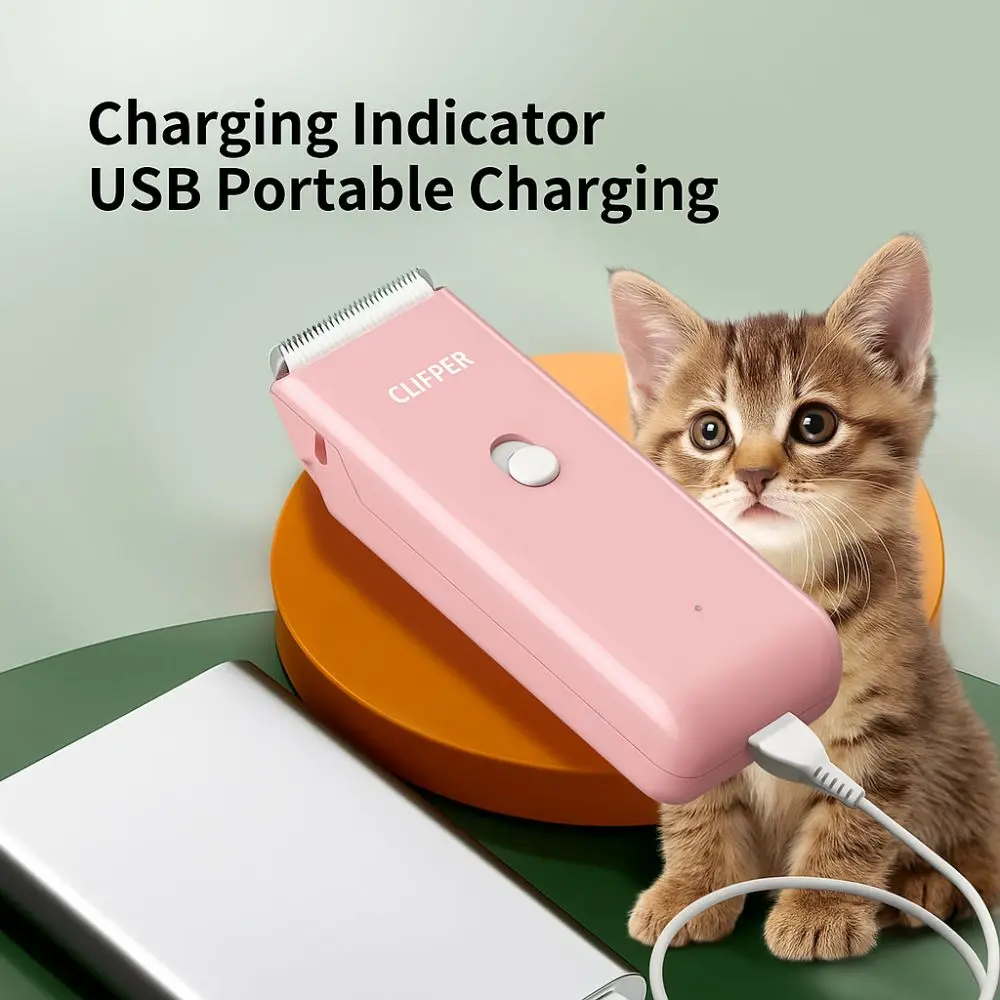 

Профессиональная машинка для стрижки собак, водонепроницаемая, бесшумная, беспроводная, для груминга кошек и собак