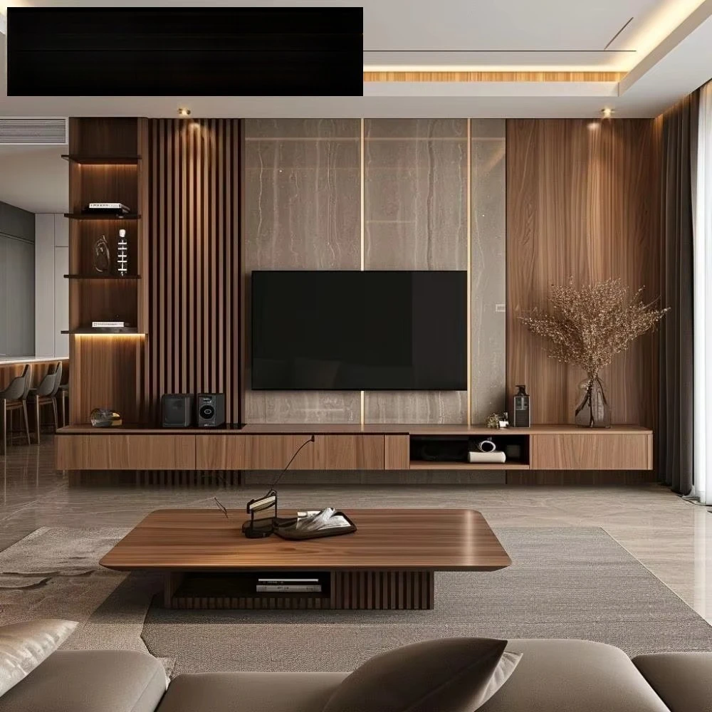 TV Unit Whole House Customization 3D Render & Production CAD Design Whole House Design Villa Cabinet One-stop Solution