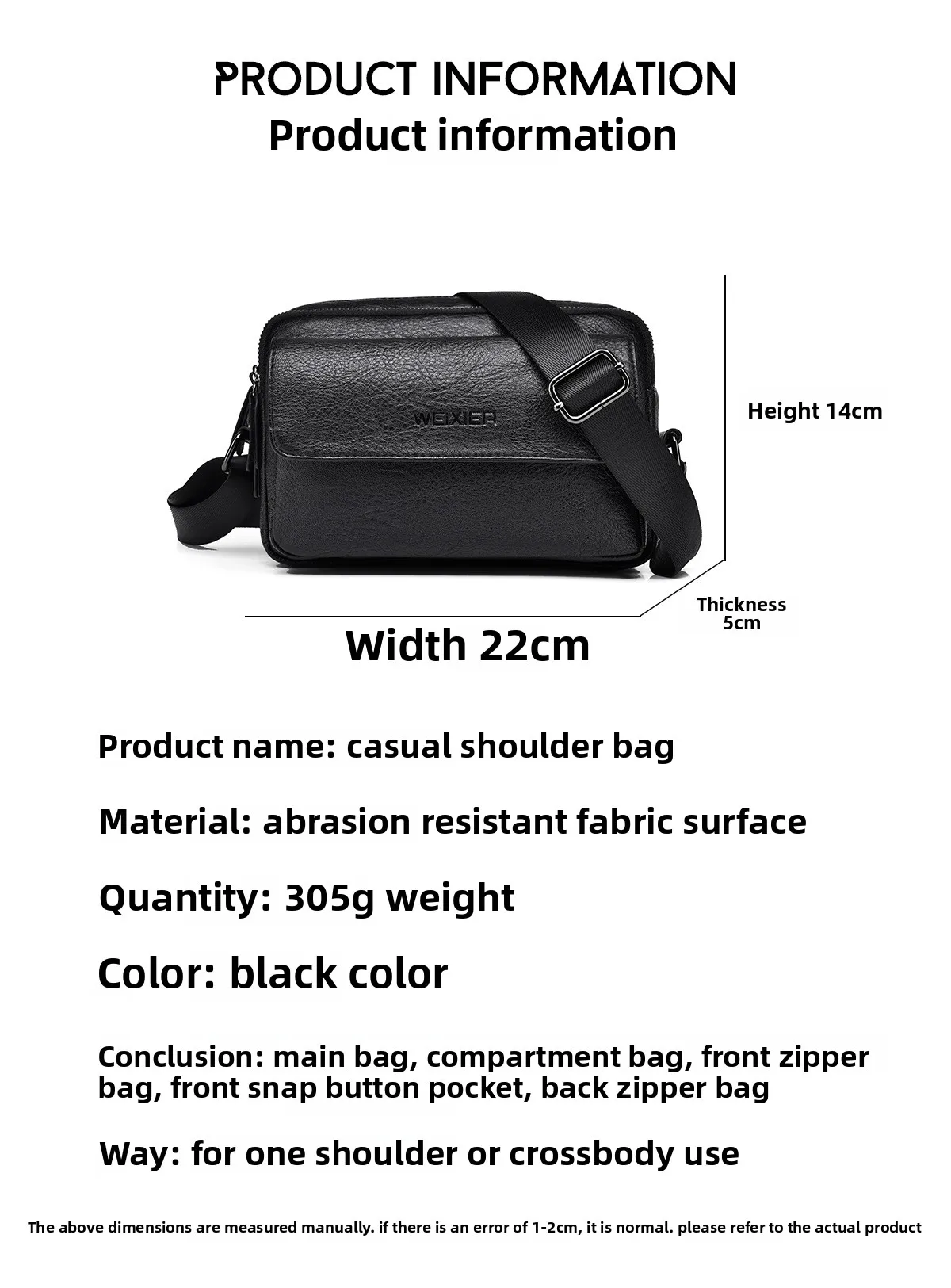 Casual Retro Men's Single-shoulder Bag, Large-capacity Portable Crossbody Bag, Water-resistant Functional Bag, Men's Style Bag