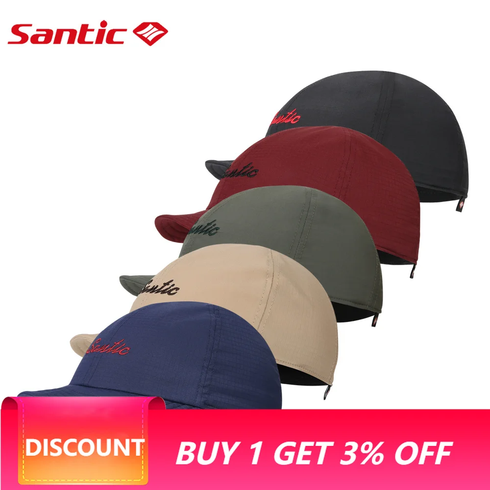 Santic Cycling Cap Sports Cycling Hats Outdoor MTB Road Bike Hats  Head Wear Hats Free Size