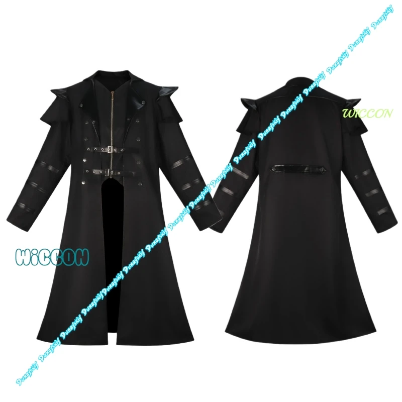 

Victorian Steampunk Cosplay Tailcoat Men Vintage Medieval Gothic Double Breasted Trench Coat Overcoat Jacket
