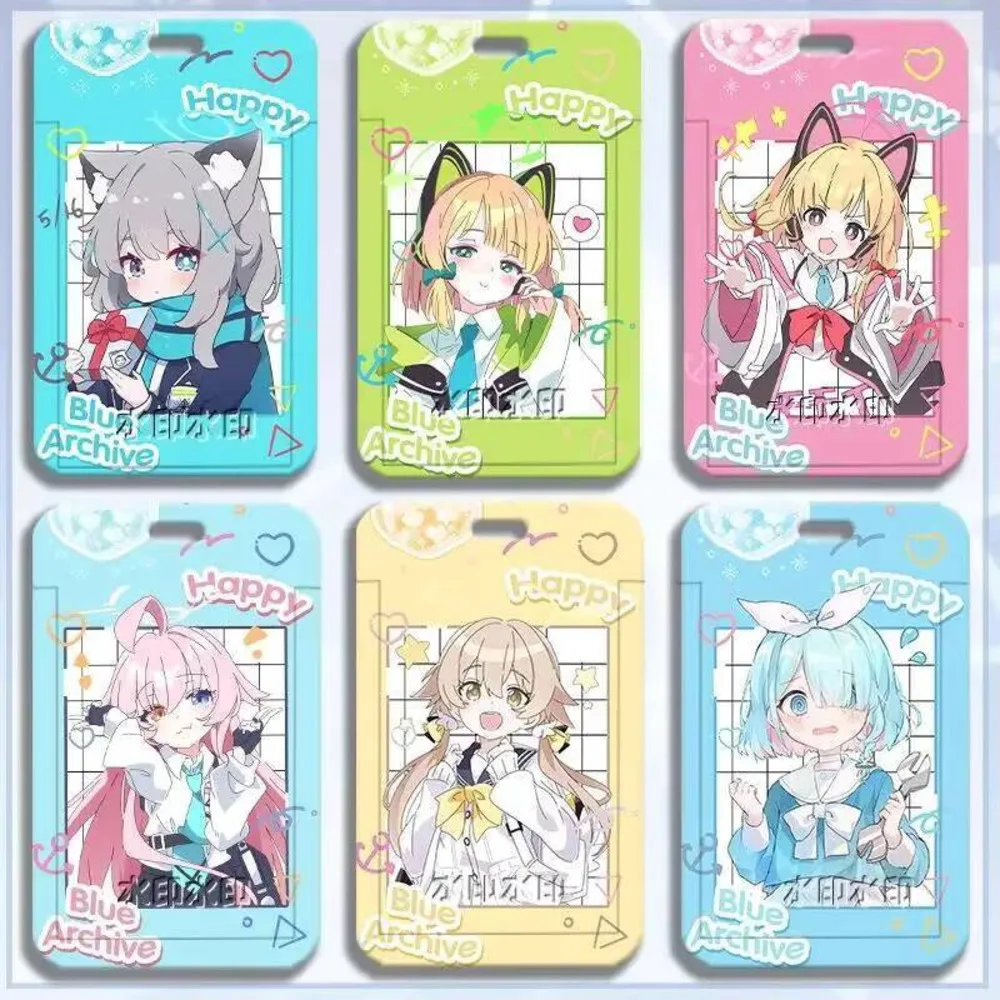 

Синий архив Takanasi Hosino Sorasaki Hina Protector, аниме-обложка, студенческий значок для еды, держатель для удостоверений личности