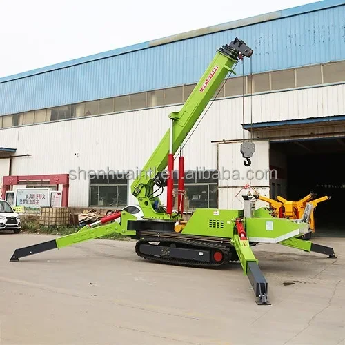 Narrow Space Mini Telescopic Outrigger Small Crane Spider 5 Ton Mini Spider Crane With CE