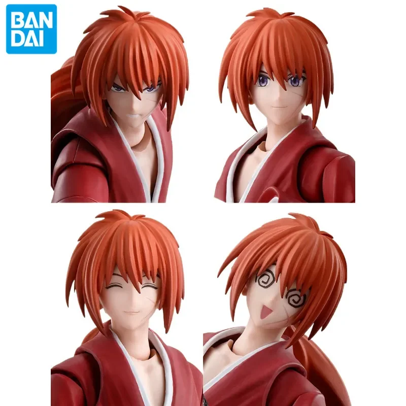 حقيقية بانداي شخصيات أنيمي Himura Kenshin S.H.Figuarts اللعب SHF PVC عمل أرقام 13.5 سنتيمتر هدية جمع نموذج الدمى