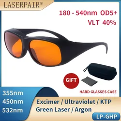 LaserPair 532nm OD7+  Eye Protection Laser Safety Glasses Over Spectacles for high power Green Lasers