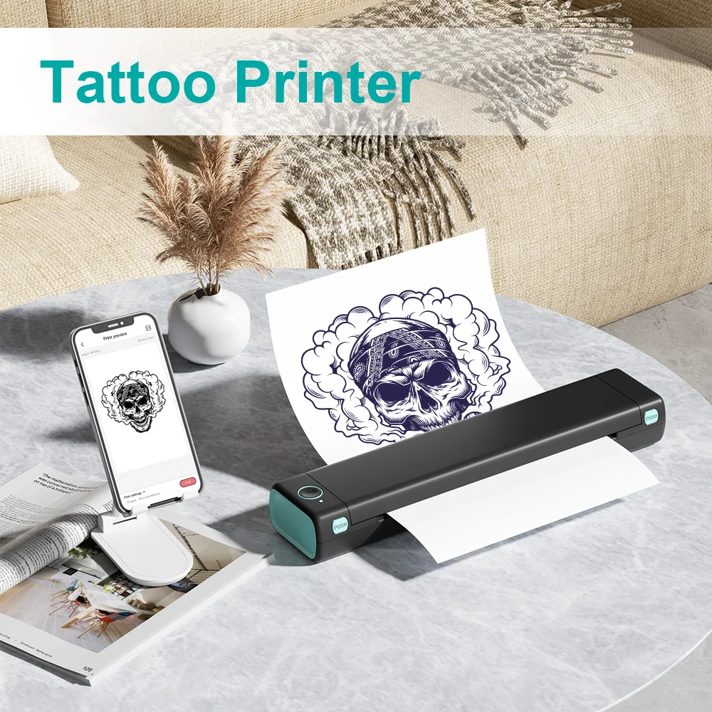 Tattoo Paper A4 Thermal Tattoo Transfer Printing Tattoo Printing Paper Works in Phomemo M08F-A4 Printer P831 Printer