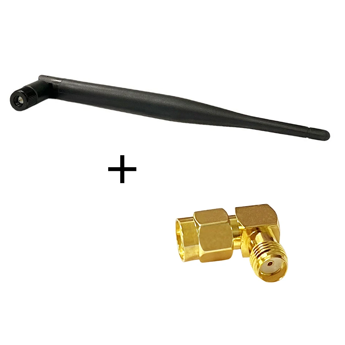 

433Mhz 6dbi OMNI Antenna SMA Male 19cm Rotatable for Ham Radio + RP SMA Male Plug Switch SMA Female Jack RF Coax Adapter