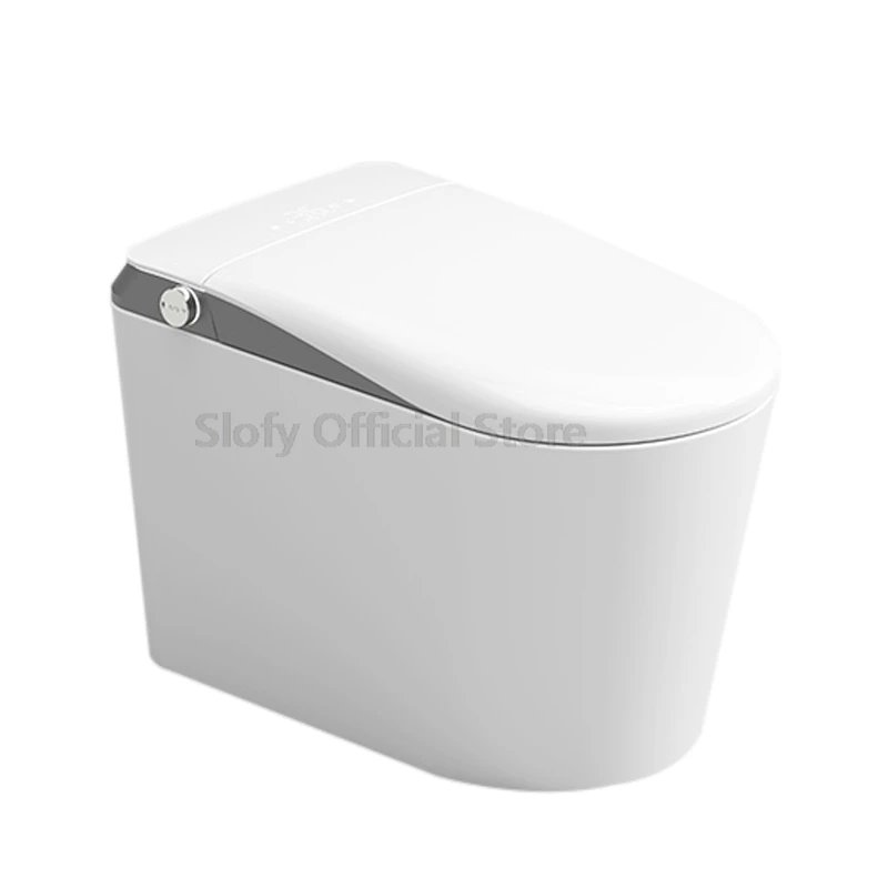 Smart Toilet with Bidet Built in One Piece Electric Intelligent Toilet for Bathroom Foot Sensor Auto Flush Elongated Heated Seat