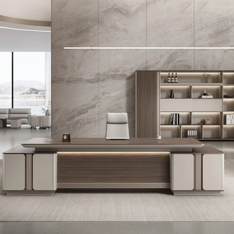 

Негабаритный роскошный современный офисный стол для работы в босе, минималистичный рабочий конференц-офис, органайзеры для руководителей, уникальная мебель Ufficio