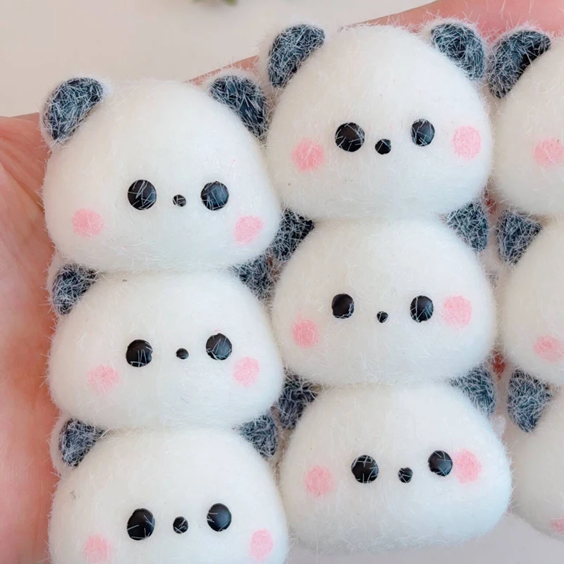 【BS】Simpatico Giocattolo Panda Sanlian da Spremere, Simulazione di Lenta Ripresa, Giocattolo Antistress Morbido da Spremere e Pizzicare, Regalo per Alleviare la Pressione