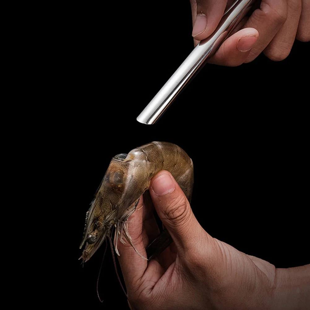 

1pc Stainless Steel Shrimp Deveiner Tool Portable Kitchen Gadget For Shrimp Line Remover Peeling Cleaner Tool Seafood Prep