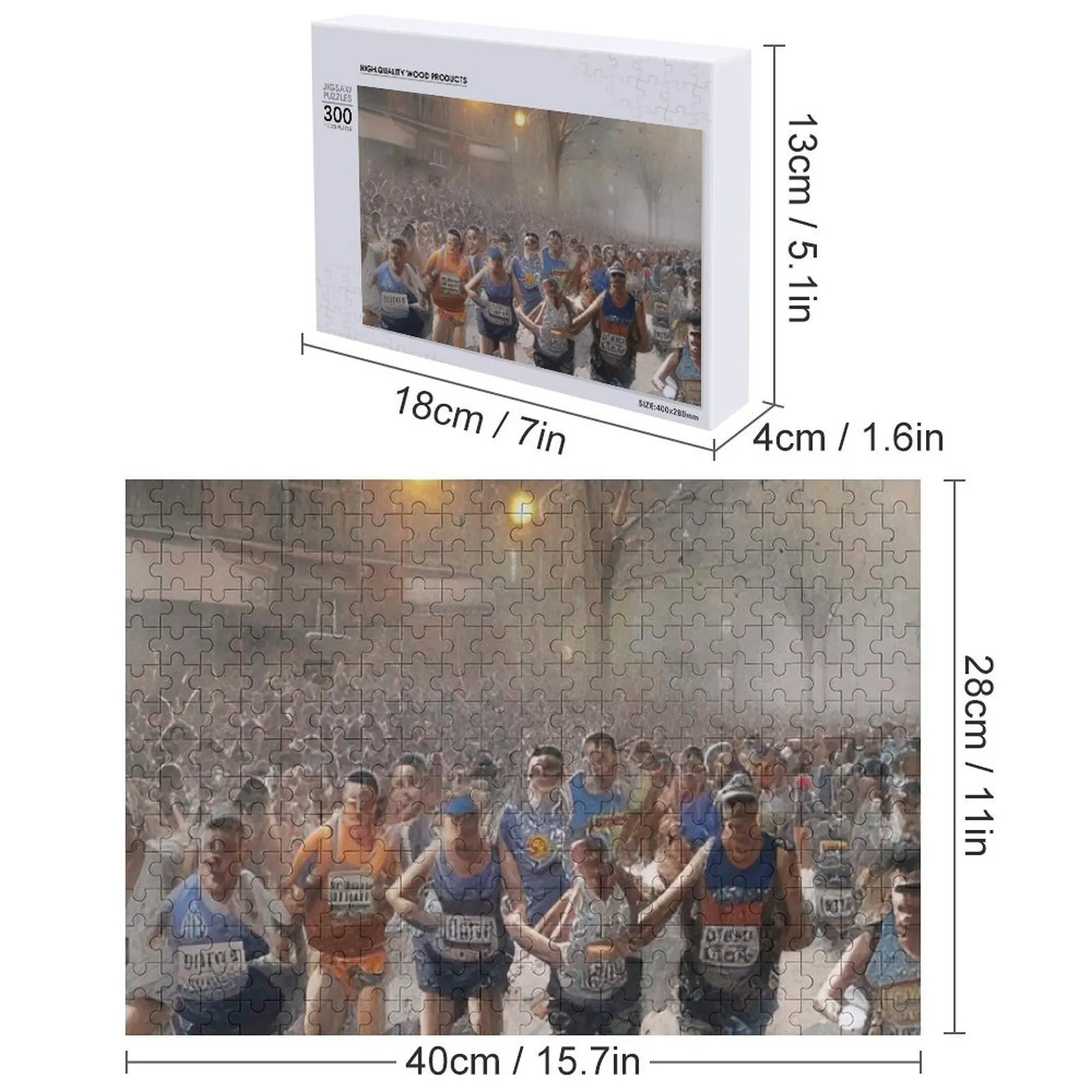 Художественный пазл Бостонского марафона, персонализированный детский подарок, пазл на заказ