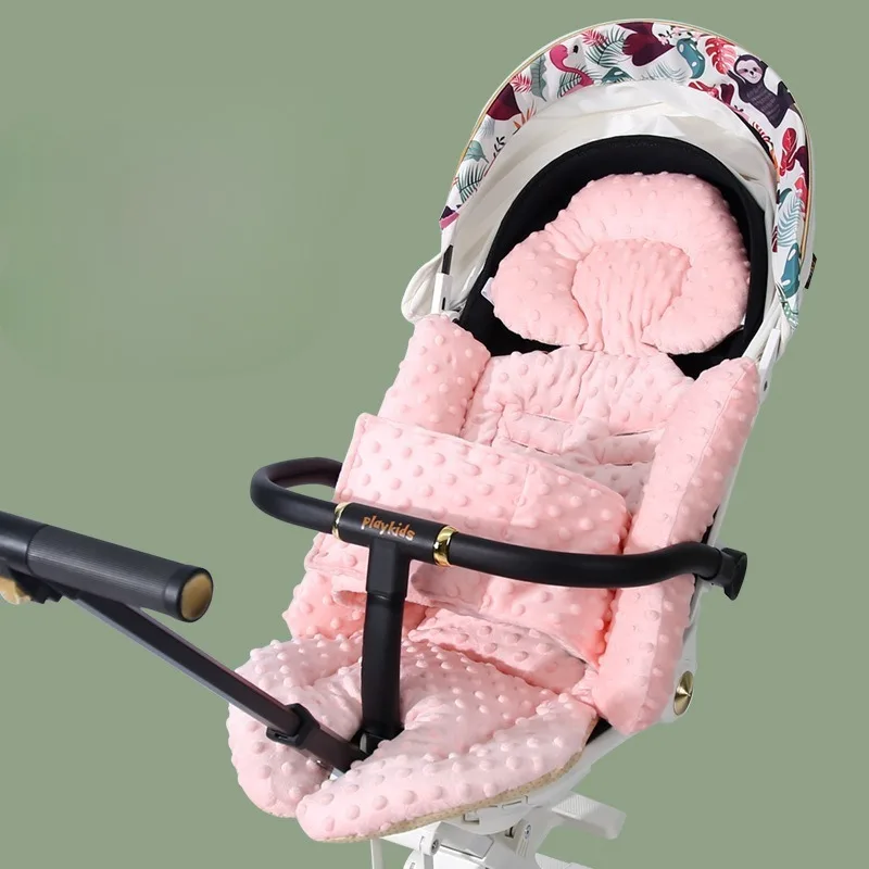 Universal Stroller Pad Baby Carriage Cushion Fits Most Models Soft Cotton Pram Mat for Infant