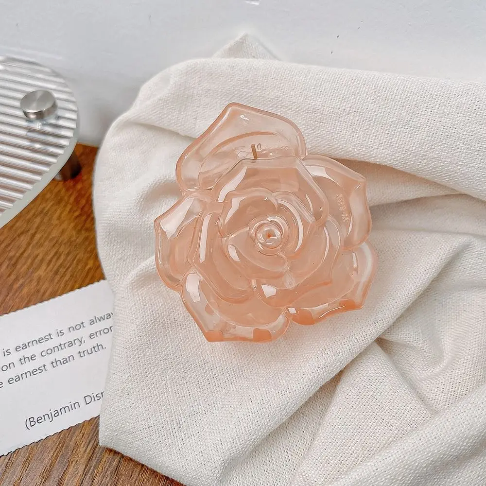 Transparent Retro Rose Hair Claw Korean Style Ponytail Hairpin Flower Hair Clip Hair Accessories Fashion Design