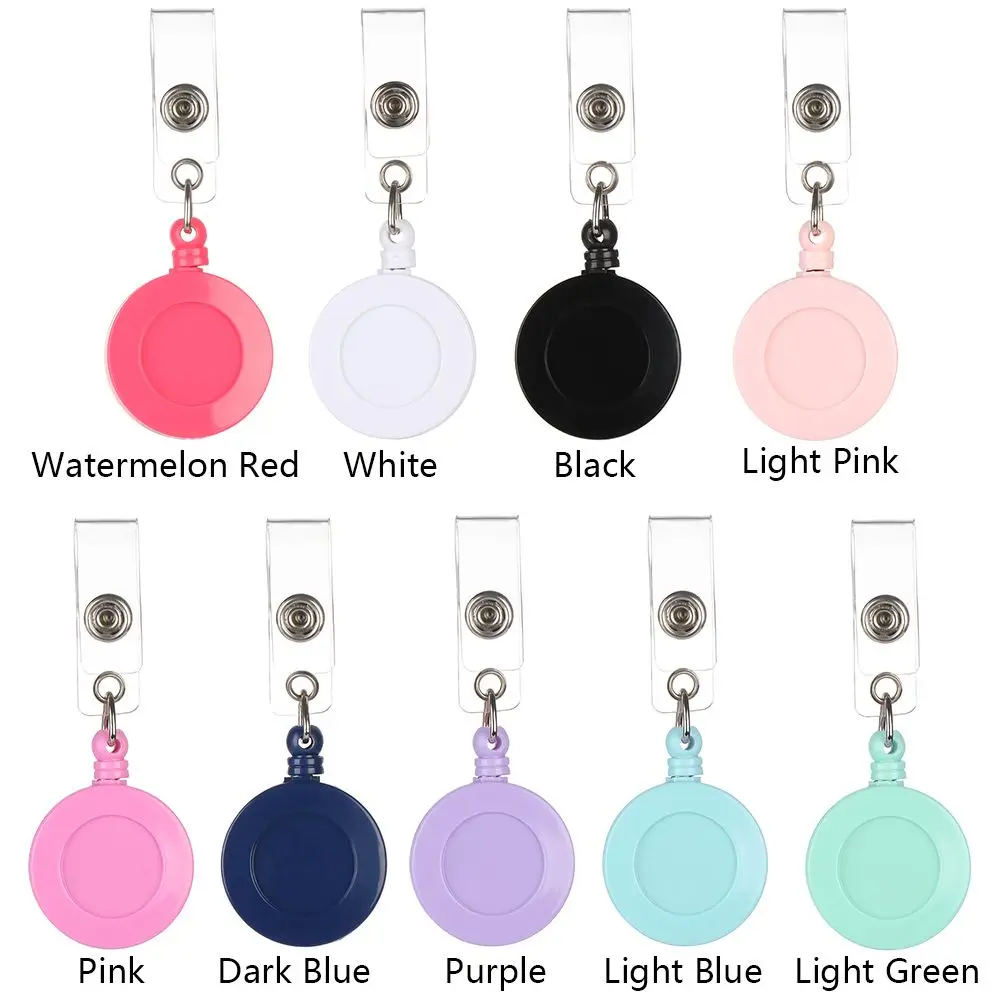 1pc New Fashion Creative 360° Rotation  Retractable Badge Reel Fashion Hot Sale Nurse Display ID Name Card Badge Holder